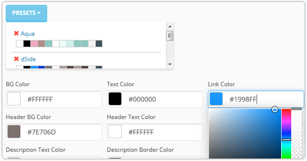 documentSide Colors